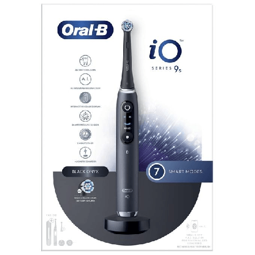 Oral-B-iO-Spazzolino-Elettrico-Ricaricabile-9S-Nero-2-Testine-1-Custodia-Da-Viaggio-Ricaricabile