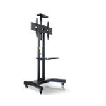 Staffa--Pavimento-Per-Tv-65-50Kg-Npf10020-Load-50Kg-Con-Ruote