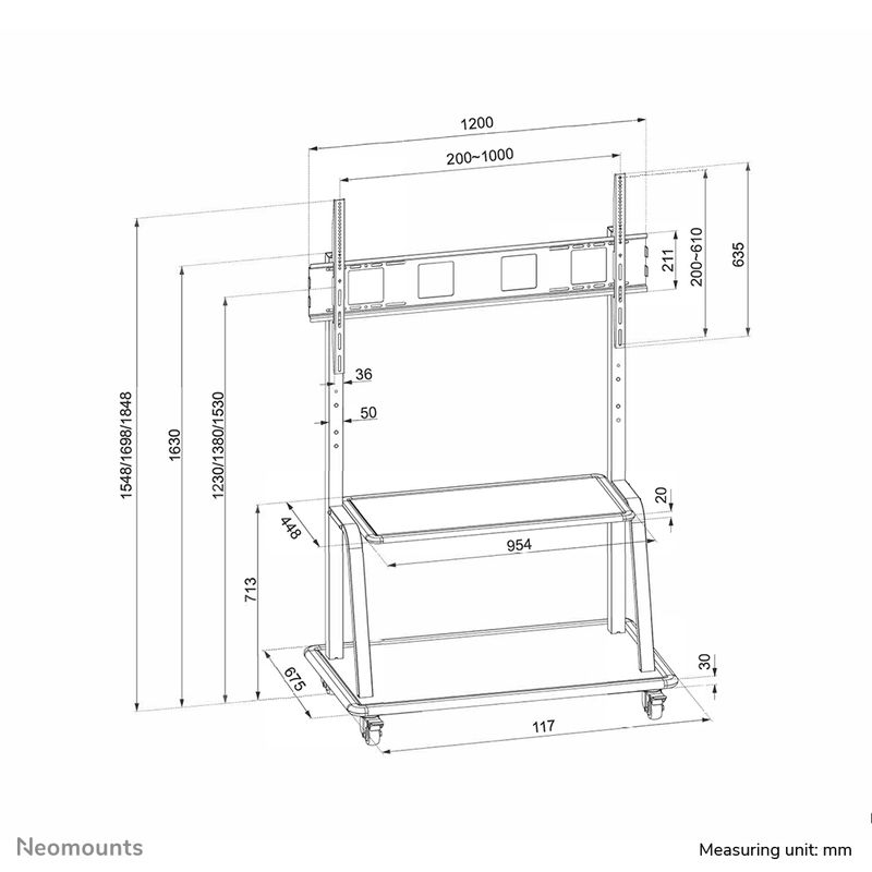 Neomounts-Mobiletto-portatile-per-TV