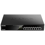 D-Link DGS-1008MP switch di rete Non gestito Gigabit Ethernet (10/100/1000) Supporto Power over Ethernet (PoE) 1U Nero