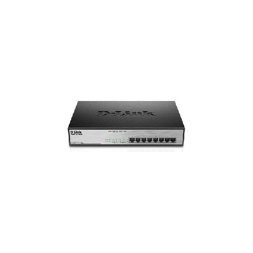 D-Link-DGS-1008MP-switch-di-rete-Non-gestito-Gigabit-Ethernet--10-100-1000--Supporto-Power-over-Ethernet--PoE--1U-Nero