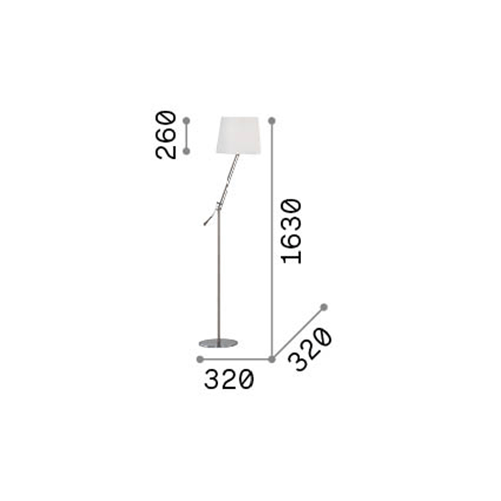 Piantana-Moderna-Regol-Metallo-Bianco-1-Luce-E27