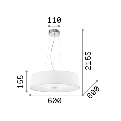 Sospensione-Moderna-Hilton-Metallo-Bianco-6-Luci-E27