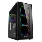 Sharkoon Case Tg6 Rgb Atx 7 Slots Expansion 3 Usb 3.0 2 Usb 2.0 Drive Bay Da 25/35