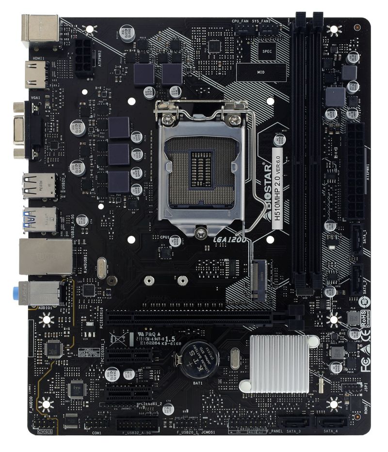 Biostar-H510MHP-2.0-scheda-madre-Intel-H510-LGA-1200--Socket-H5--micro-ATX