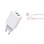 Caricabatteria XO Pack L85C 2.4A + cavo micro USB - bianco