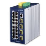 PLANET IGS-6325-16T4S switch di rete Gestito L3 Gigabit Ethernet (10/100/1000) Blu, Grigio