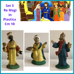 Re magi presepe artigianale statuine presepio presepi decorazioni natale vintage addobbi creazioni  cm 10 in plastica