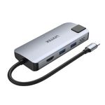 UNITEK-uHUB-P5---USB-2.0-Type-C---100-W---10.100.1000-Mbit-s---Nero---Grigio---HDMI---RJ-45---USB-2.0---USB-3.2-Gen-2--3