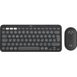 Logitech Pebble 2 Combo tastiera Mouse incluso Universale RF senza fili + Bluetooth QWERTZ Tedesco Grafite