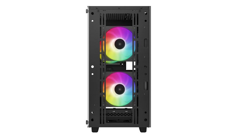 DeepCool-CC360-ARGB-Mini-Tower-Nero--DeepCool-CC360-ARGB-Black-Mini-Tower-Chassis-w--Tempered-Glass-Window-3x-120mm-ARGB