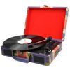 New-Majestic-TT-43-BT-USB-SD-AX-Giradischi-con-trasmissione-a-cinghia-Blu-Rosso-Bianco