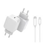 CoreParts MBXUSB-AC0015 Caricabatterie per dispositivi mobili Bianco Interno (USB Charger for iPhone & iPad - 20W 5V-12V