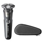 Philips SHAVER Series 5000 S5887/30 rasoio elettrico Rotazione Trimmer Nero, Grigio