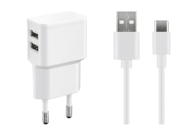 Microconnect-USB3.1CA1SETW-Caricabatterie-per-dispositivi-mobili-Smartphone-Bianco-AC-Interno--USB-C-Charger-Set-2.4-A--