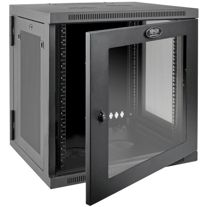 Tripp-Lite-SRW12USDPG-armadio-rack-a-corrente-12U-Parete-Nero--12U-WALL-MOUNT-RACK-ENCLOSURE----