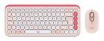 Logitech-POP-Icon-Combo-tastiera-Mouse-incluso-Universale-Bluetooth-QWERTZ-Tedesco-Rosa-Bianco