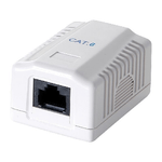 LogiLink NP0071 presa energia RJ-45 Bianco