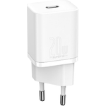 Baseus CCSUP-B02 Caricabatterie per dispositivi mobili Bianco Esterno (Baseus Super Si USB-C Wall Charger 20W - White)