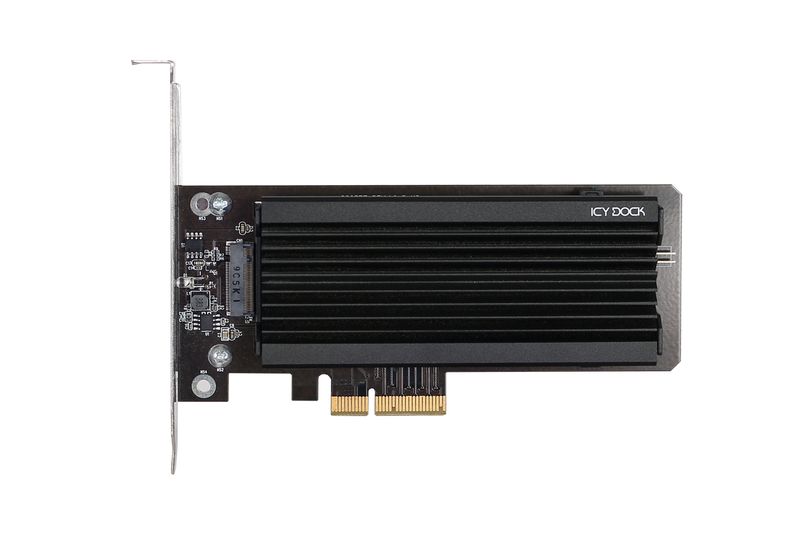 IcyDock-EZ-CONVERT-EX-PRO---1-x-M.2-NVMe-SSD-a-4-x-PCIe-3.0-adattatore-con-dissipatore-di-calore-e-staffa-PCIe