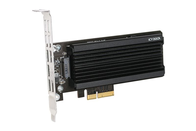 IcyDock-EZ-CONVERT-EX-PRO---1-x-M.2-NVMe-SSD-a-4-x-PCIe-3.0-adattatore-con-dissipatore-di-calore-e-staffa-PCIe