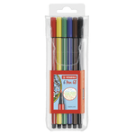 STABILO Pen 68 marcatore Blu, Verde, Arancione, Rosa, Rosso, Giallo 6 pz