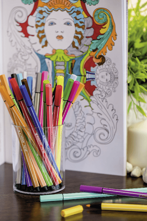 STABILO-Pen-68-marcatore-Blu-Verde-Arancione-Rosa-Rosso-Giallo-6-pz