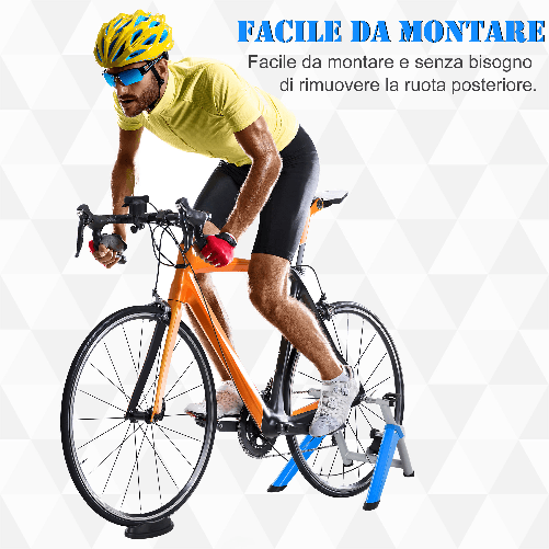 HOMCOM-Rulli-per-Bici-Pieghevole-Rullo-Bicicletta-Allenamento-a-Casa-8-Livelli-di-Resistenza-Rulli-Bici-da-Corsa-con-Ruote-da-26--29--Blu-77x56x47.5cm-Capacita-120kg