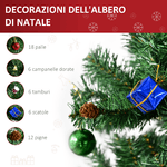 HOMCOM-1.8m-Albero-di-Natale-Artificiale-con-624-Rami-in-PVC-Ignifughi-Albero-di-Natale-Realistico-con-Decorazioni-e-Rami-Folti-Verde