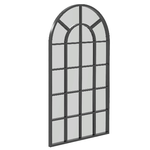 HOMCOM-Specchio-ad-Arco-per-Casa-e-Ufficio-con-Montaggio-a-Parete-in-Vetro-e-Metallo-62x2.5x110-cm-Nero