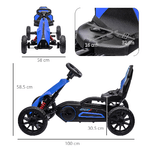 HOMCOM-Go-Kart-a-Pedali-per-Bambini-3-8-Anni-con-Sedile-Regolabile-e-Ruote-in-EVA-100x58x58.5-cm-Blu