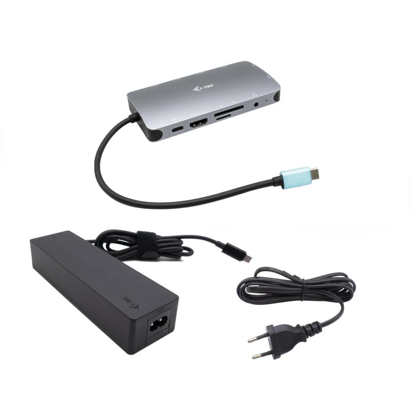 i-tec-Metal-USB-C-Nano-Dock-HDMI-VGA-with-LAN--Charger-100W