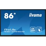 Iiyama TE8612MIS-B2AG visualizzatore di messaggi Pannello A digitale 2,18 m (86") LED Wi