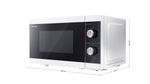 Sharp-YC-MS01E-W-forno-a-microonde-Superficie-piana-Solo-microonde-20-L-800-W-Nero-Bianco