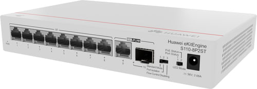 Huawei-S110-8P2ST-|-Switch-|-8x-GE-PoE--1x-SFP-1x-GE-124W-AC