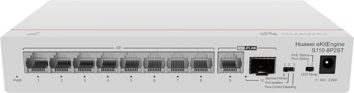 Huawei-S110-8P2ST-|-Switch-|-8x-GE-PoE--1x-SFP-1x-GE-124W-AC