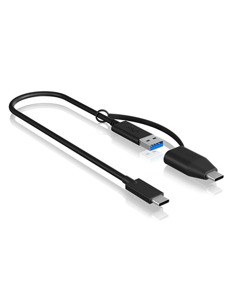 USB-3.2--Gen-2--Type-C-zu-Type-A-Kabel--Integrierter-Type-A-zu-Type-C-Adapter--Datentransferraten-von-bis-zu-10-Gbit-s--