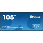 Iiyama LH10551UWS-B1AG visualizzatore di messaggi Pannello piatto per segnaletica digitale 2,66 m (104.7"