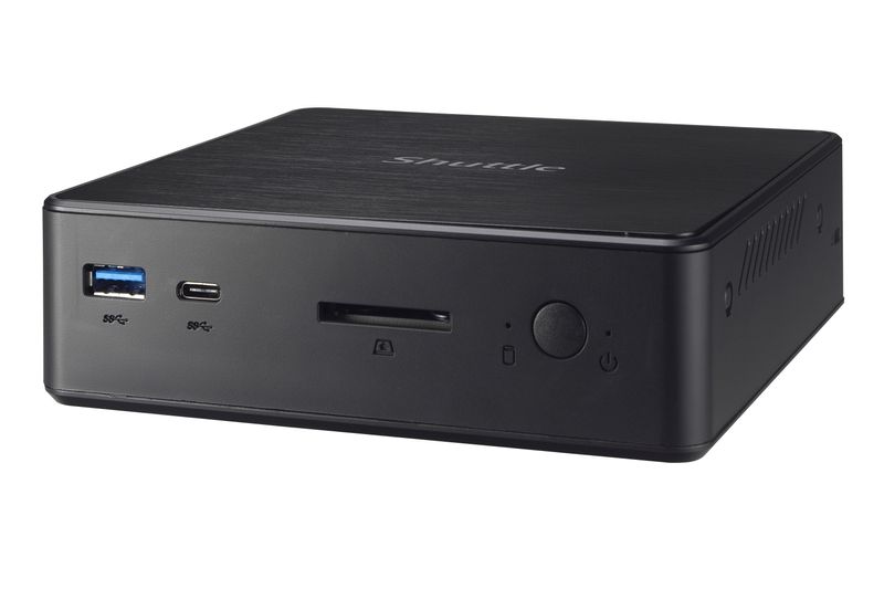 Shuttle-NC10U3-barebone-per-PC-stazione-di-lavoro-Nero-i3-8145U-Intel-SoC-BGA-1528-21-GHz