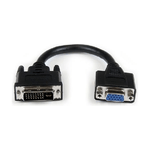 StarTech.com Adattatore cavo DVI a VGA da 20 cm - DVI-I maschio a VGA femmina