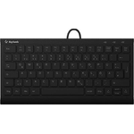 KEYSONIC Tastiera Mini QWERTZ ABS adattatore USB/PS/2 nera