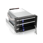 IcyDock FatCage MB153SP-B - 3 Bay EZ-Tray 3.5" SATA Hard Drive Hot-Swap Backplane Cage in 2x External 5