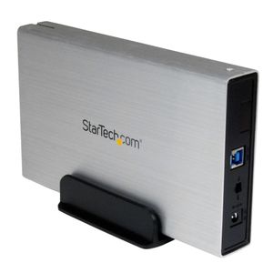 StarTech.com Enclosure per dischi rigidi esterni SATA III 3,5' USB 3.0 con UASP color argento– HDD esterno portatile
