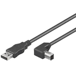 Microconnect 3m USB2.0 A-B cavo USB USB A USB B Nero (USB2.0 A-B 3m M-M - Angled - Warranty 300M)