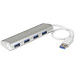 StarTech.com Hub USB a 4 porte, Da USB A a 4 porte USB-A, USB 5Gbps, design robusto, alimentazione via bus, hub USB 3