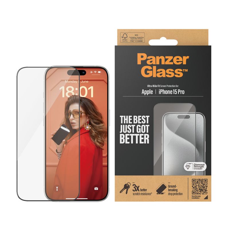 PanzerGlass-Screen-Protector-iPhone-2023-6.1-Pro-Ultra-Wide-Fit-Pellicola-proteggischermo-trasparente-Apple-1-pz