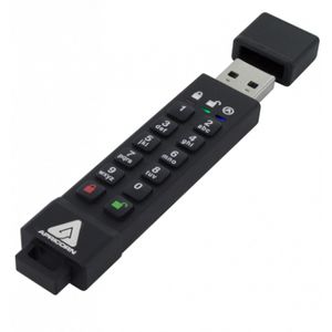 Apricorn 64GB Aegis Secure Key 3z unit  flash USB USB tipo A 3.2 Gen 1 3.1 Gen 1 Nero (64GB Secure USB 3.0 256-bit - New