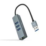 Nanocable 10.03.0407 replicatore di porte e docking station per notebook Cablato USB 3.2 Gen 1 (3.1 Gen 1) Type-A Grigio