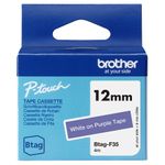 Brother-BTAG-F35-nastro-per-etichettatrice-Bianco-su-viola