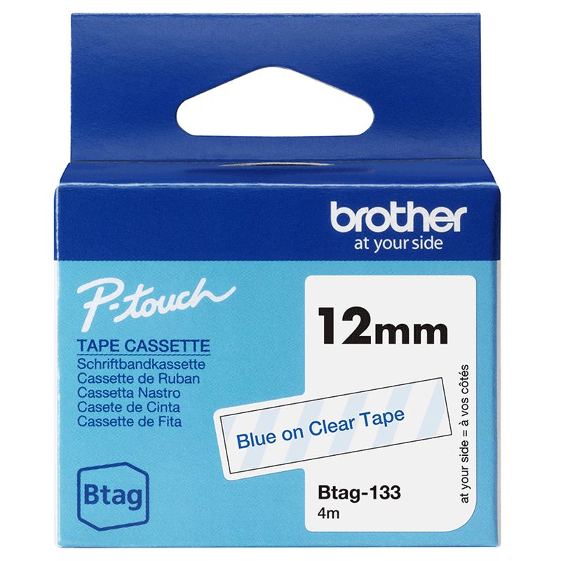 Brother-BTAG-133-nastro-per-etichettatrice-Blu-su-trasparente